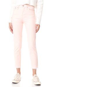 Levi's Women's Jeans Pink Size 26X27 Skinny Ankle Solid High-Rise